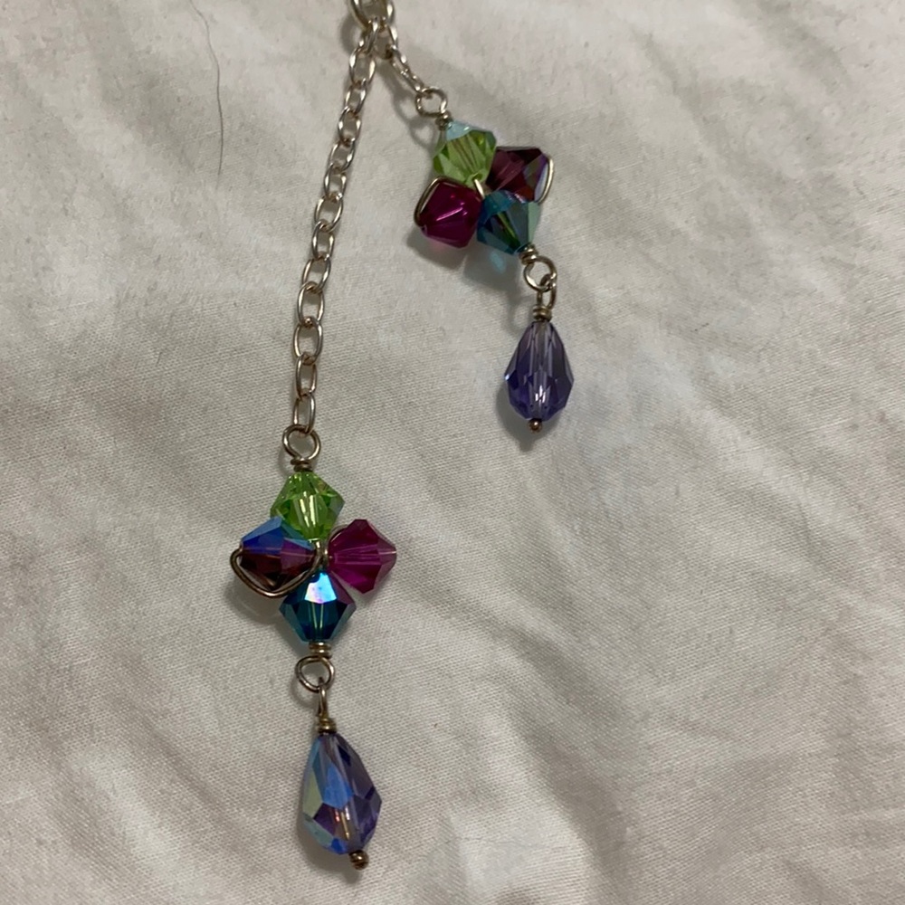Necklace with crystals
